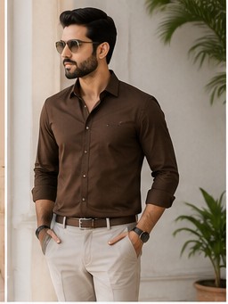 Gents Brown Shirt