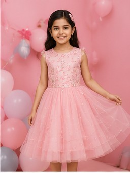 Kids Party Pink Gown