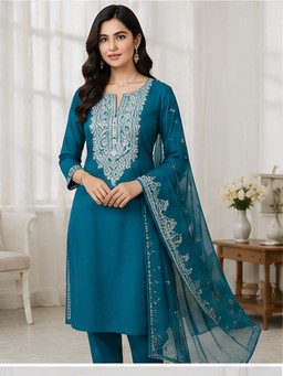 Ladies Teal Suit